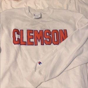 Clemson crew neck sweatshirt